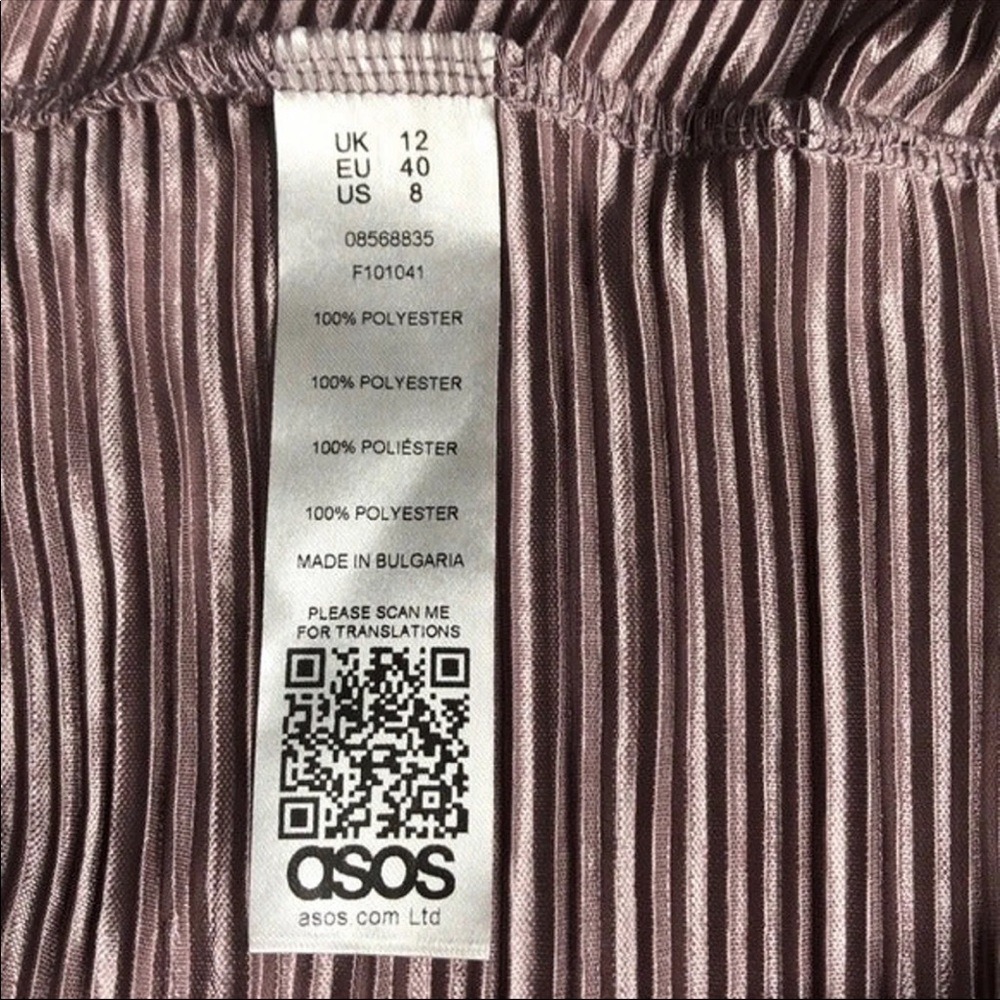 ASOS pleated metallic kaftan maternity top - Picture 7 of 7